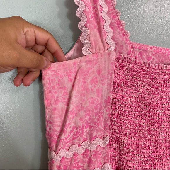Lilly Pulitzer Pollie Midi Dress Pink Midi Sz 4 - Picture 8 of 10